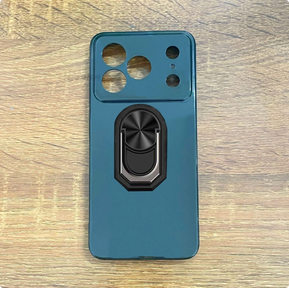 For DoogeeNote56 Plus 6.56"  Back Finger Ring Soft TPU Silicone Case Doogee Note 56 Pro Note56Pro Note56 Bracket Phone Cover