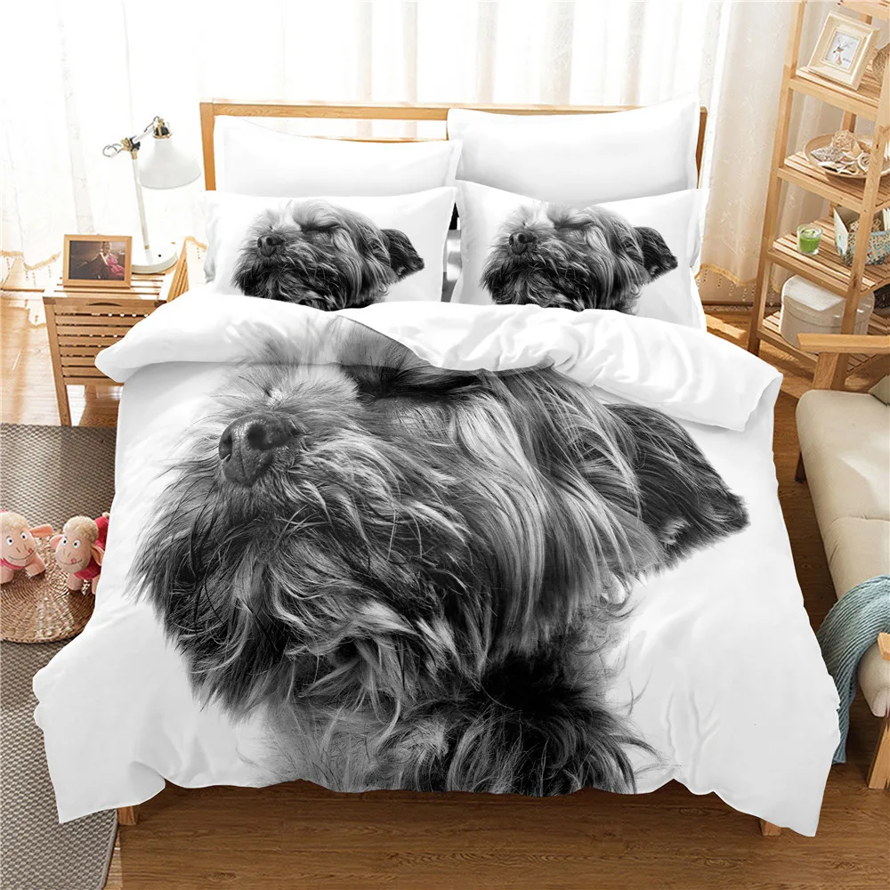

Cute Sleep Pug Dog Bedding Set For Adults And Children, Duvet Cover Sets, Full Queen, King Bedroom, Home Textile Comforter Cover