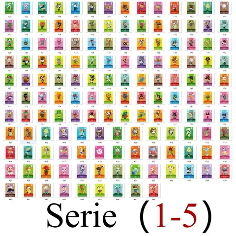 Spot Sales New Cards Game High Quality NFC Cards Animal Cards Serie 1-5 Tags for NS Switch Wii Lite U Set