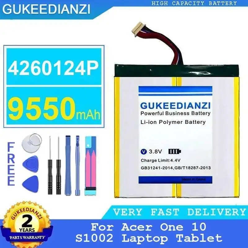 

Tablet Battery For Acer Tab One 10 S1002 9550Mah 4260124P High Performance