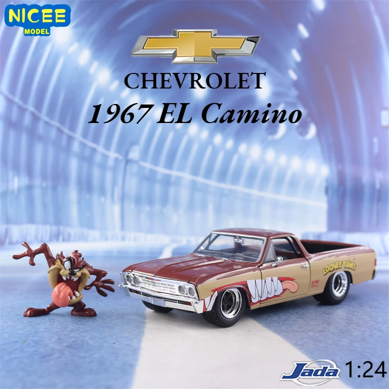 1:24 1967 Chevrolet EL Camino High Simulation Diecast Car Metal Alloy Model Car decoration display collection gifts J344