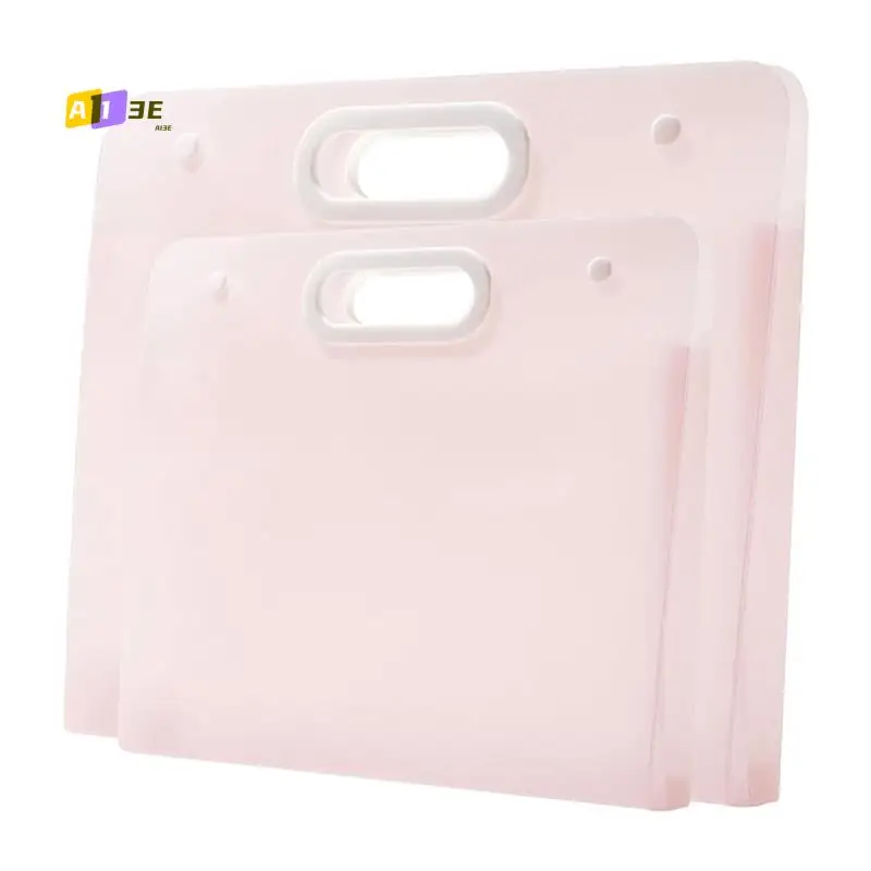 

A13E-2Pcs Plastic Art Portfolio Folder Arts Storage Case For Diamond Painting, Student Drawing Container, Kids Artworks