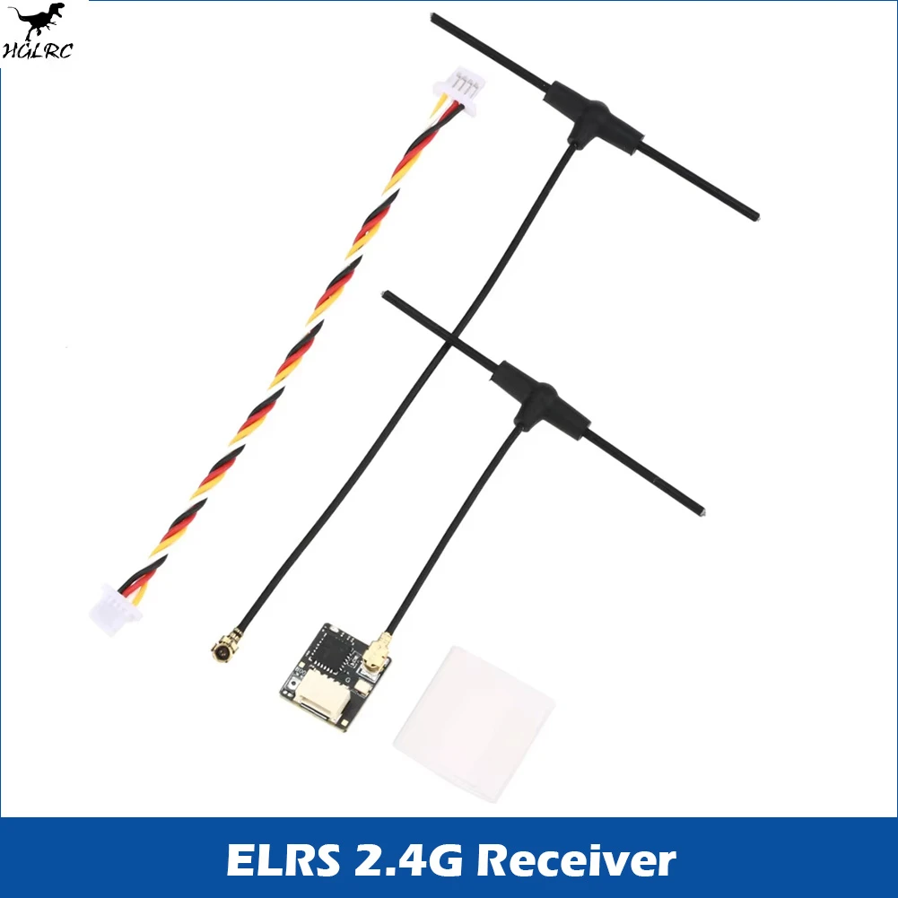 HGLRC ELRS 2.4G Receiver 500MHZ Refresh Rate ELRS 3.0 for RC Airplane FPV Long Range Drones DIY Parts