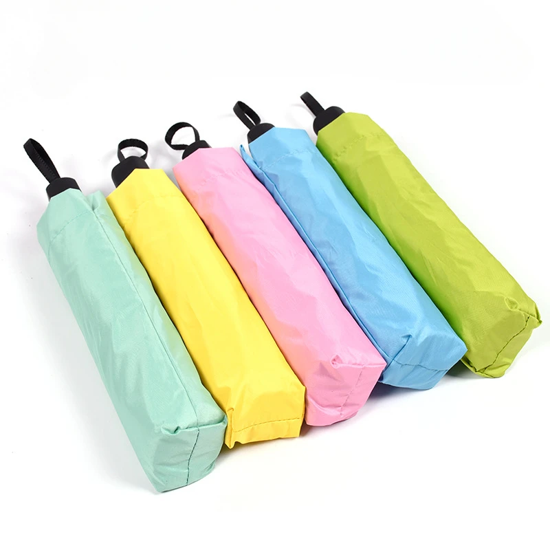 Small Fashion Folding Umbrella Rain Women Gift Men Mini Pocket Parasol Girls Anti-UV Waterproof Portable Travel Umbrella