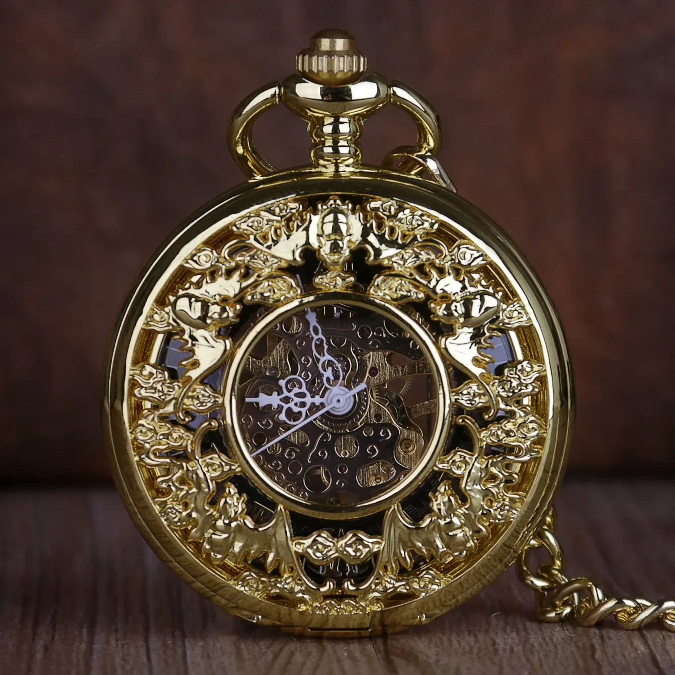 

Gold Luxury Vintage Mechanical Pocket Watch Unisex Men's Ladies Pocket Watch Steampunk Vintage Pendant relogio masculino