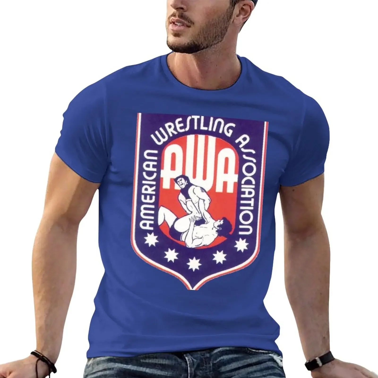 AWA - American Wrestling Association Essential T-Shirt customizeds quick drying Blouse men t shirt