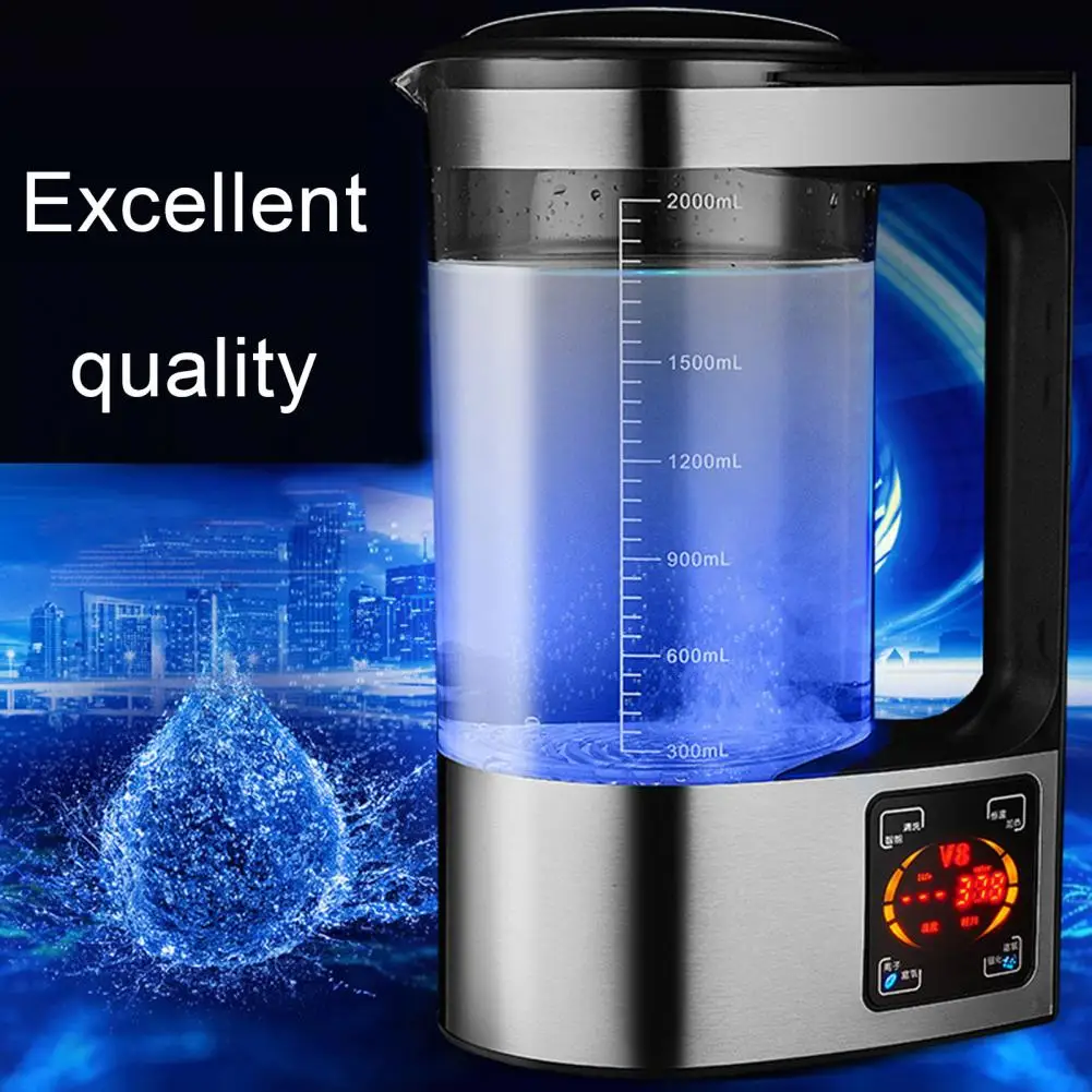 2000ML Hydrogen Water Generator with Constant Temperature Heating US Plug Inflammation Reducing Hydrogen Water Maker Kettle