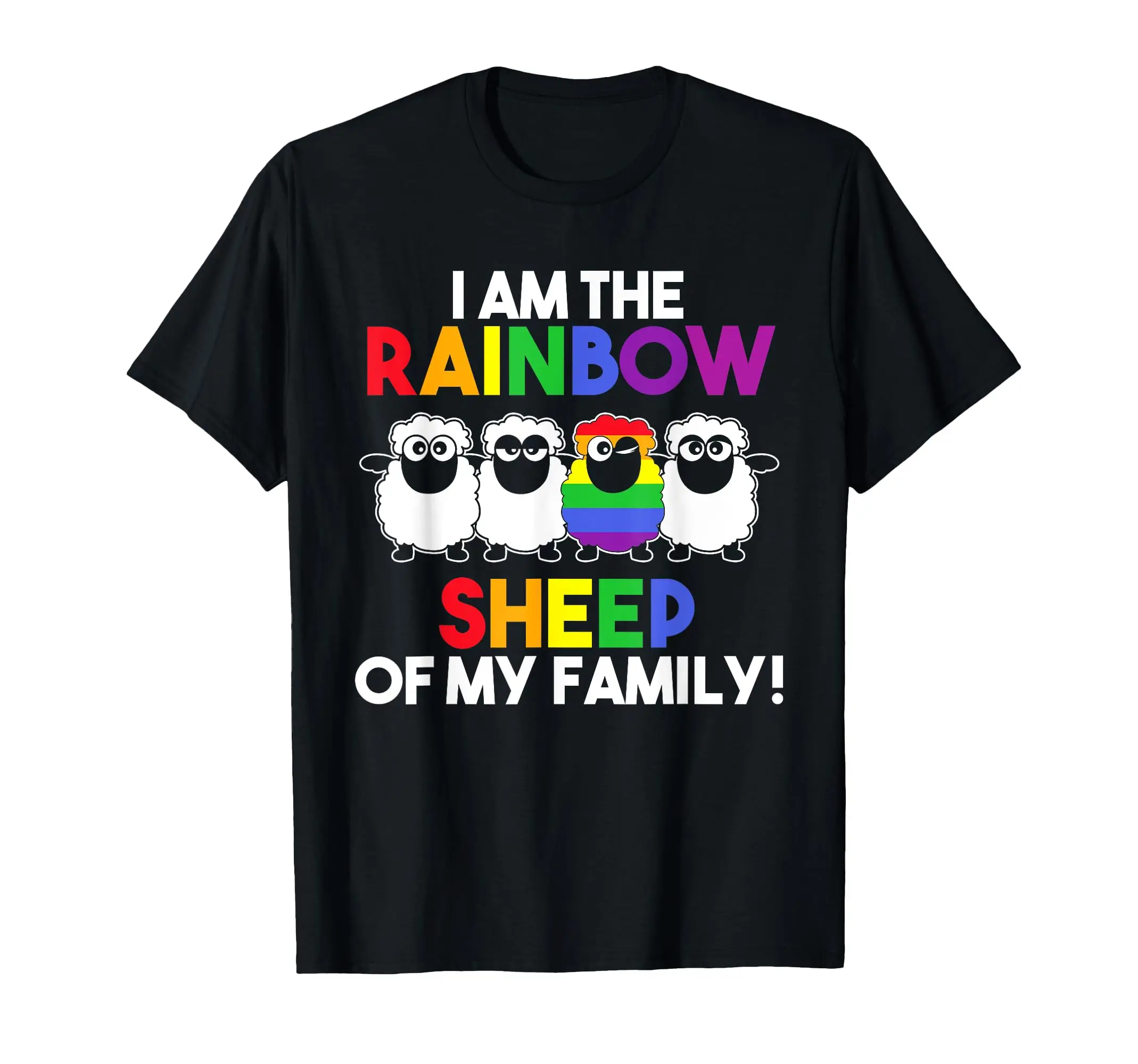 

I am the Rainbow sheep of my family Classic Logo T Shirt and Stickers, Unisex Adult T Shirt Collection