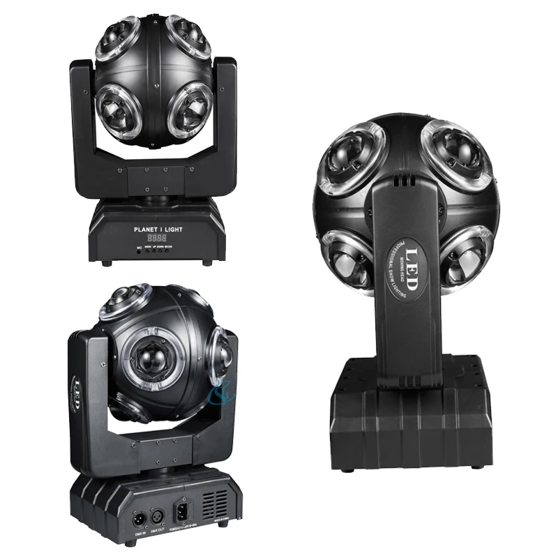 LED 100W RGBW Moving Head 4in1 With Disco Football Light DMX Stage Effect Lamp 360 ° Infinite Rotation Beam Lights For Dj Bar