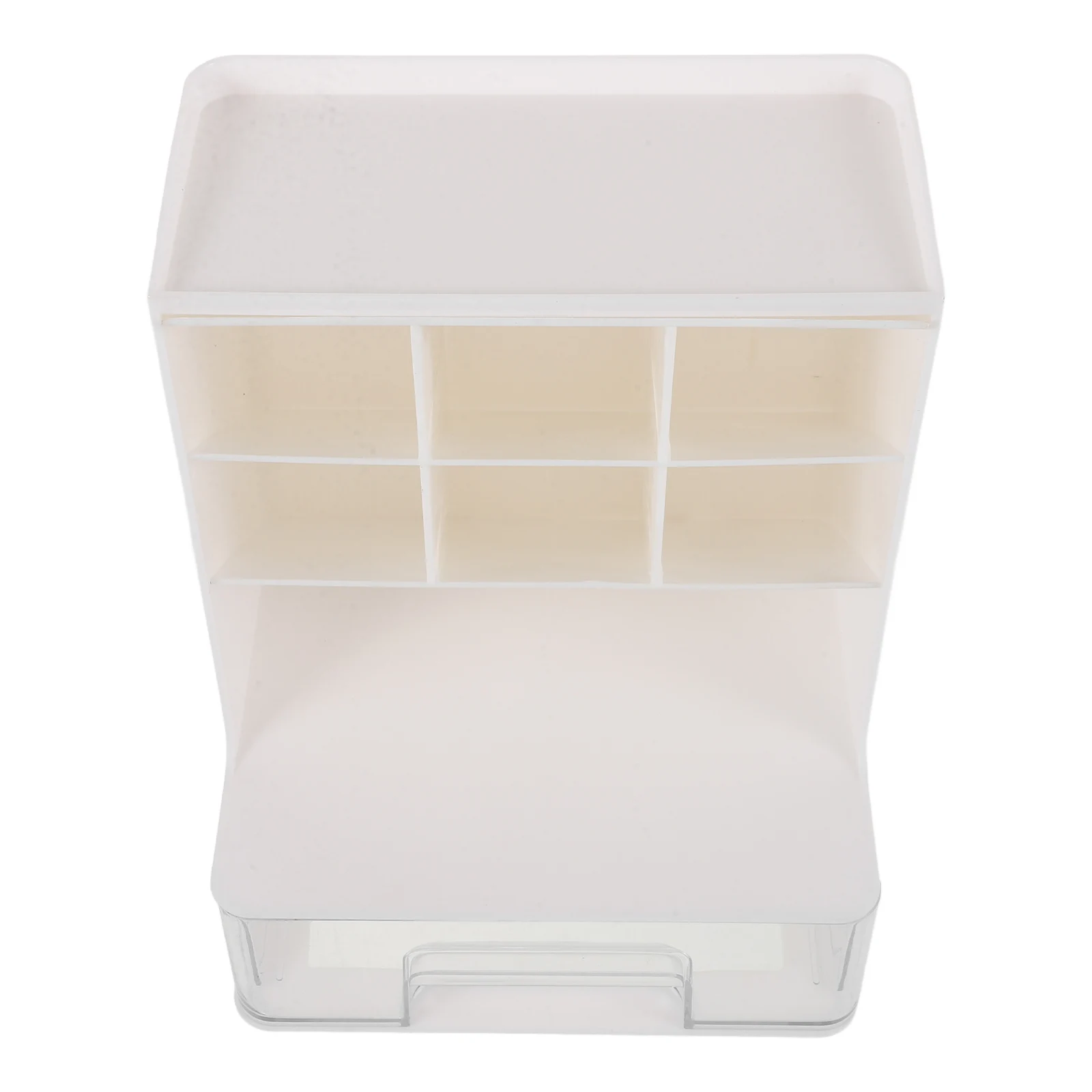 

Multi-Function Organizer Box Plastic Desktop Stationery Storage Rack With Multi Grids Space-Saving Pen Holder Container