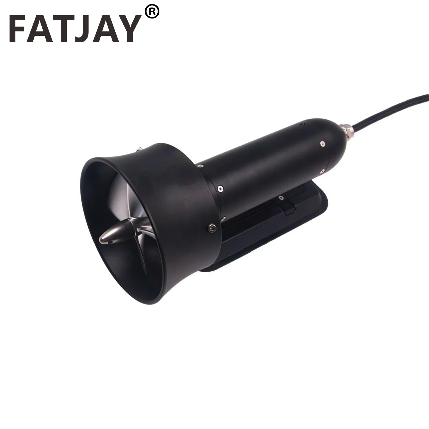 Reverse Shrouded Propeller Underwater Thruster FATJAY KYI-30ET-H 24V-48V Waterproof Brushless Motor 30KG Thrust for RC Boat