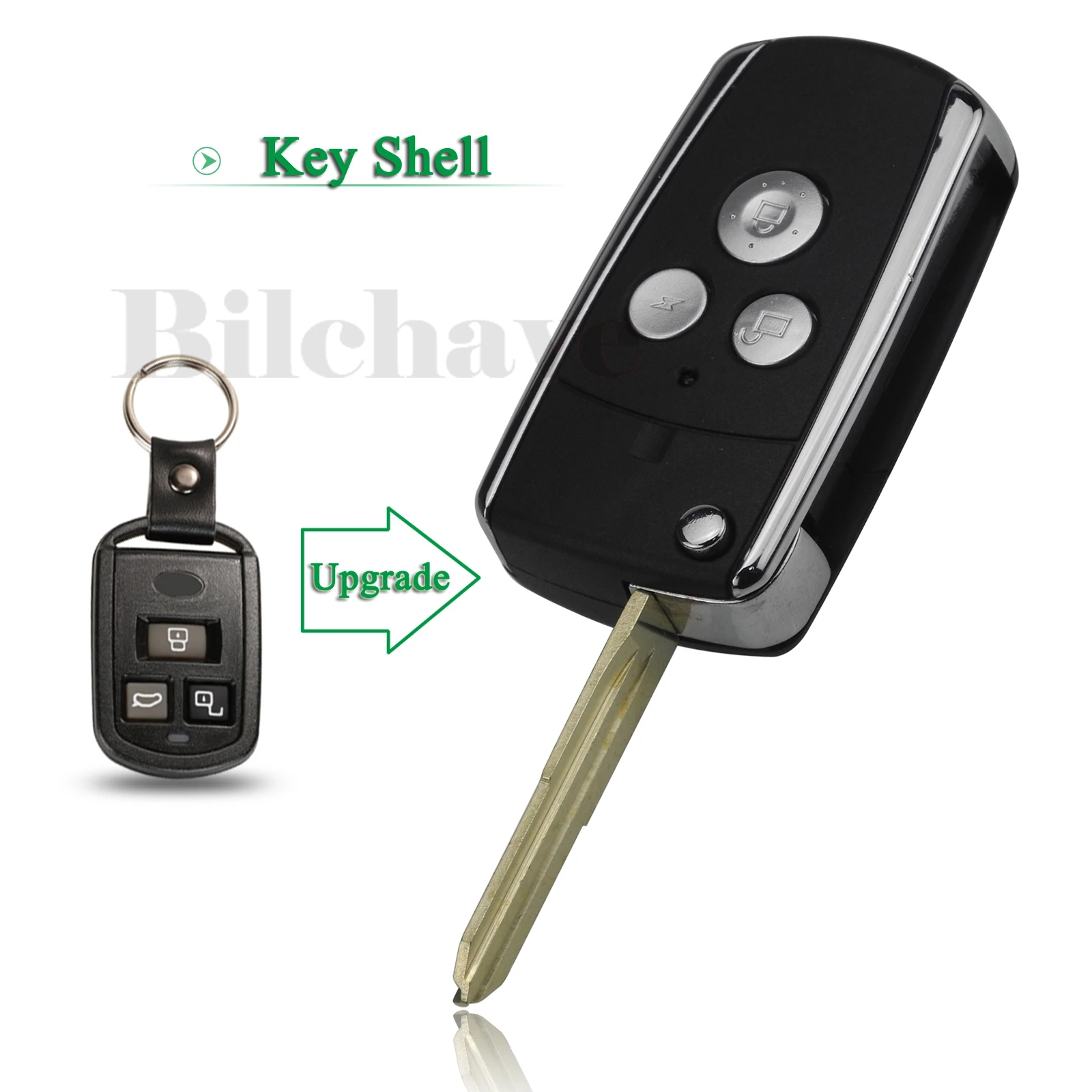 Bilchave ดัดแปลง 3 ปุ่มสําหรับ Hyundai Sonata Moinca สําหรับ Kia Flip Remote Car Key Shell พร้อม Uncut ขวาเปลี่ยนใบมีด