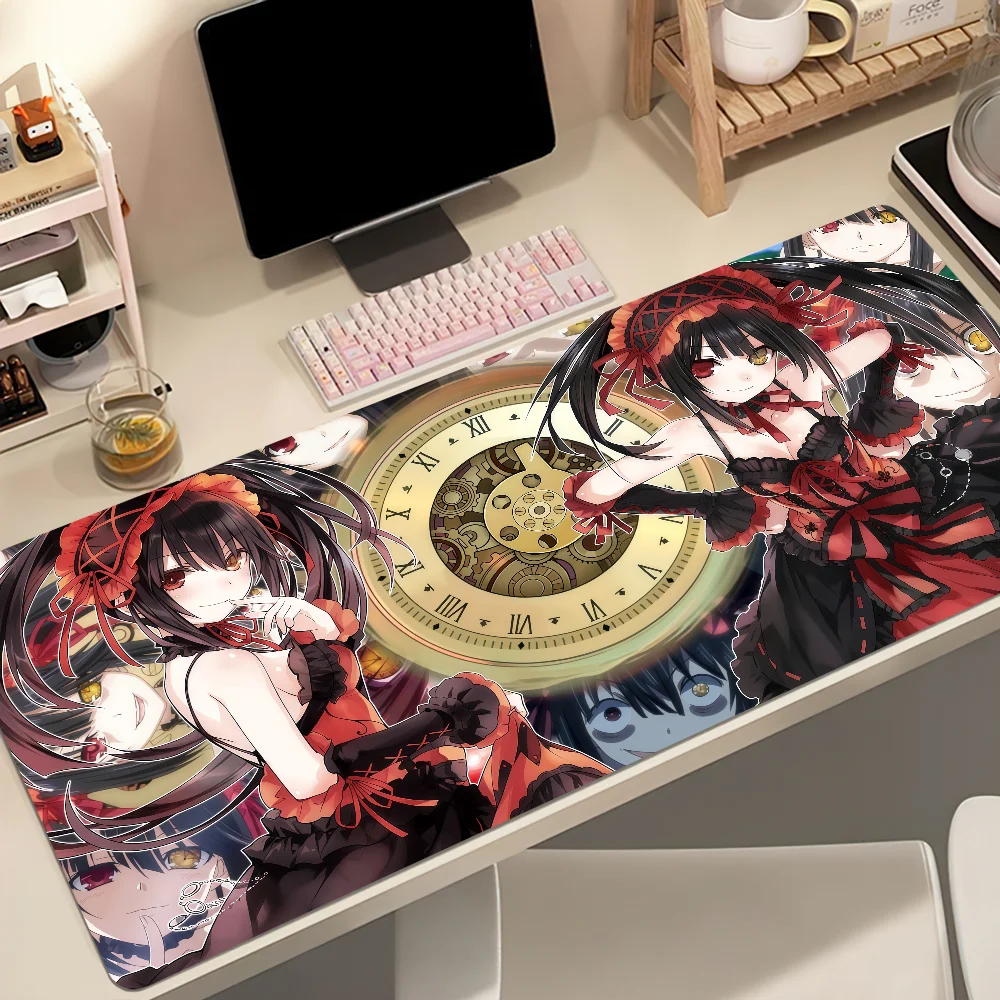T-Tokisaki K-Kurumi Mouse Pad Non-slip Thickened MousePad Student Gaming Cushion Large Writing Lockedge Office