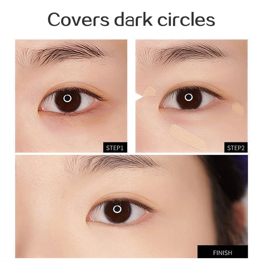 Cappuvini ベルベット ハイライター コンシーラー リキッド カバー ニキビ跡 くま 肌の色を明るくする 保湿 長時間持続するメイクアップ