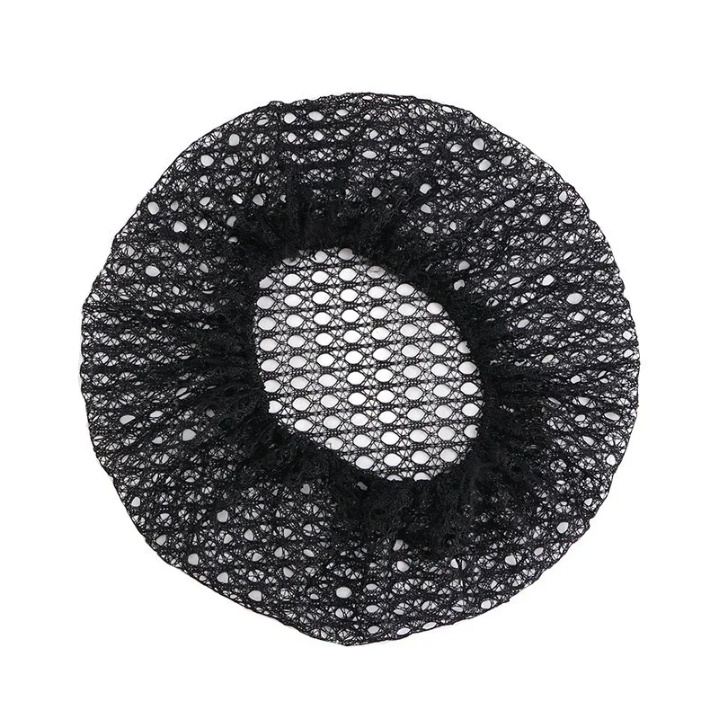 Malla Invisible para el pelo, gorro de Peluca de encaje para moño, Color negro, conjunto de cabeza de red fina para accesorios para el cabello y