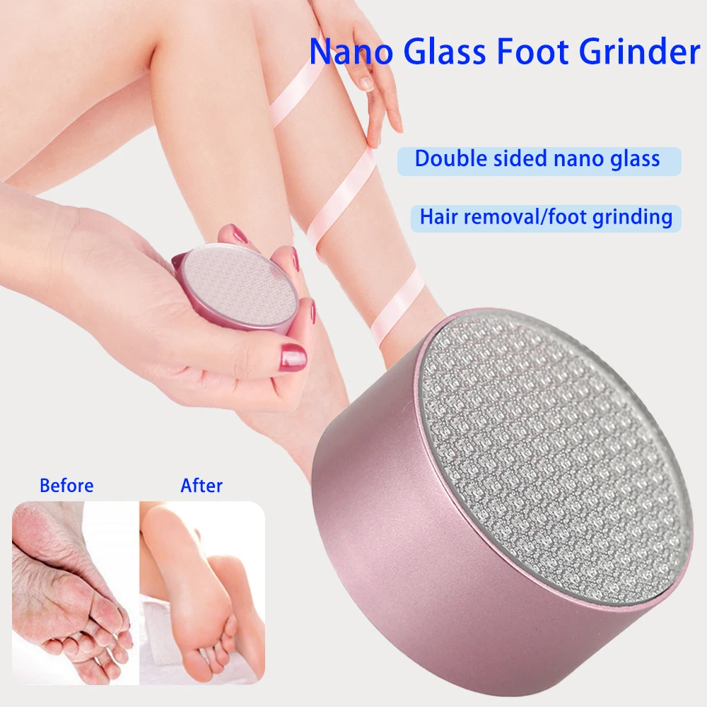 Nano Glass Foot Grinder Remove Dead Skin Calluses Foot Plate File Pedicure Tools Foot Hard Dead Skin Pedicure Scrubber Peeling