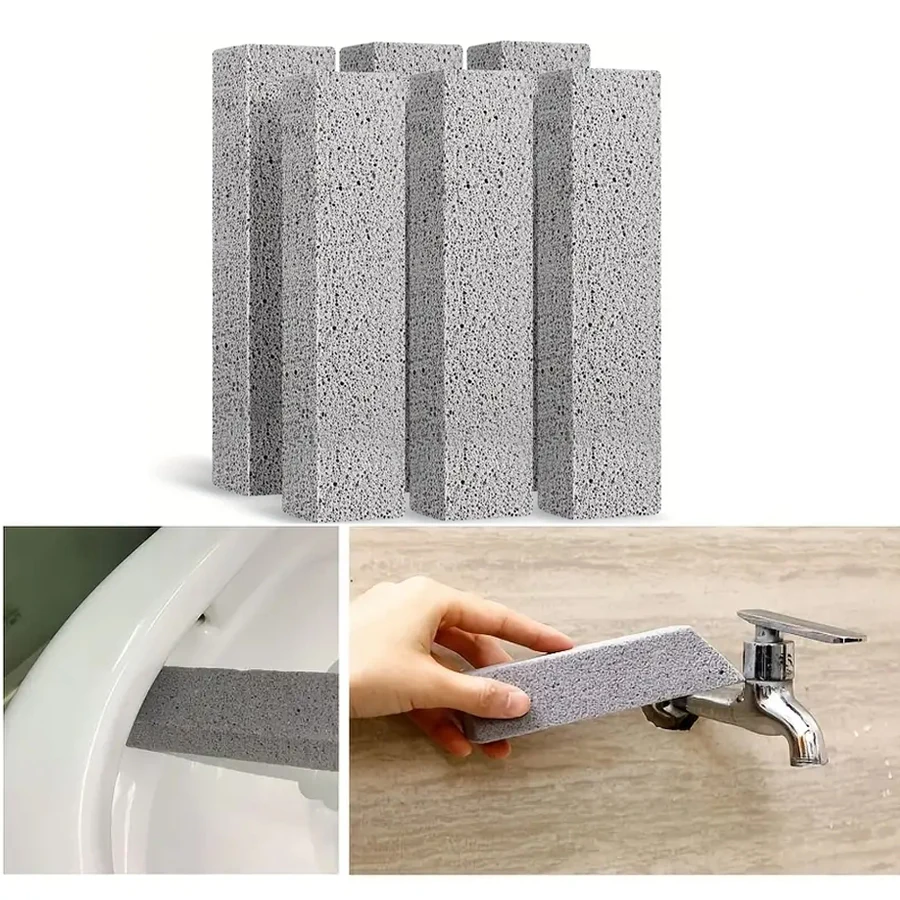 6PCS/Set Pumice Stone For Toilet Cleaning Remove Toilet Bowl Hard Water Rings, Suitable for Cleaning Toilet, Bathroom