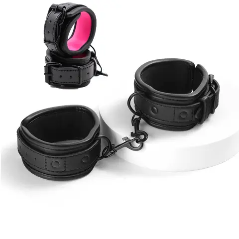 sexx Toys Adjustable Leather Handcuffs for sexx Toys for Woman Couples Hang Buckle Link Bdsm Bondage Restraints Exotic Accessories
