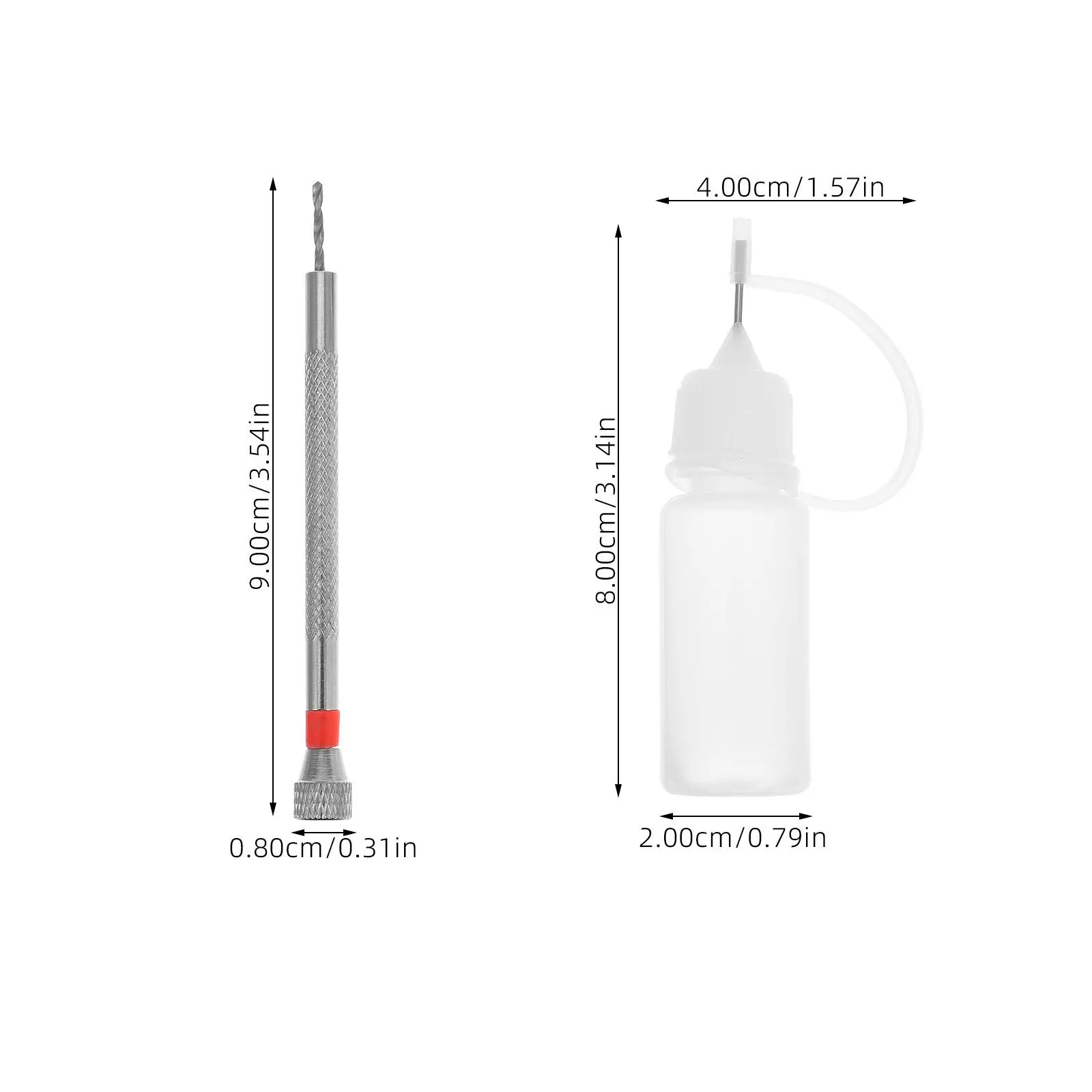 1Set 1.6mm Alloy Steel Hand Twisted Drill Manual Precision Punching Tool for Working Oil Injection Small Hole Drilling