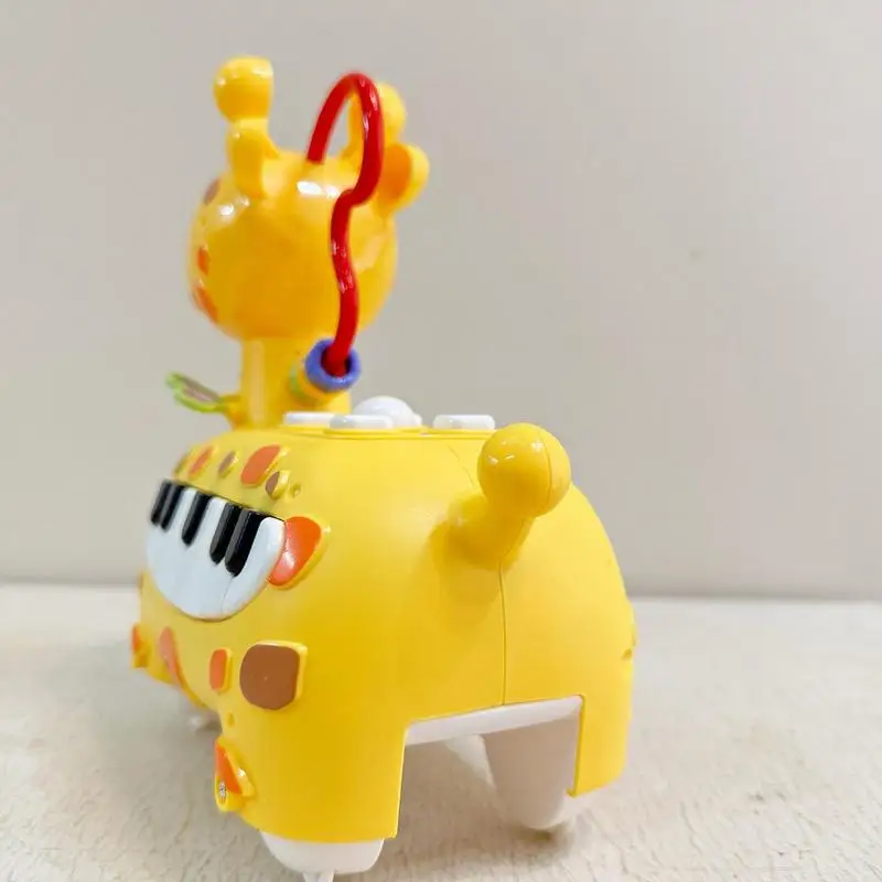 Toy Piano Cute Deer Piano Light Up Kids Musical Toys Piano Keyboard Preschool Educational Storytelling Toy Early Learning