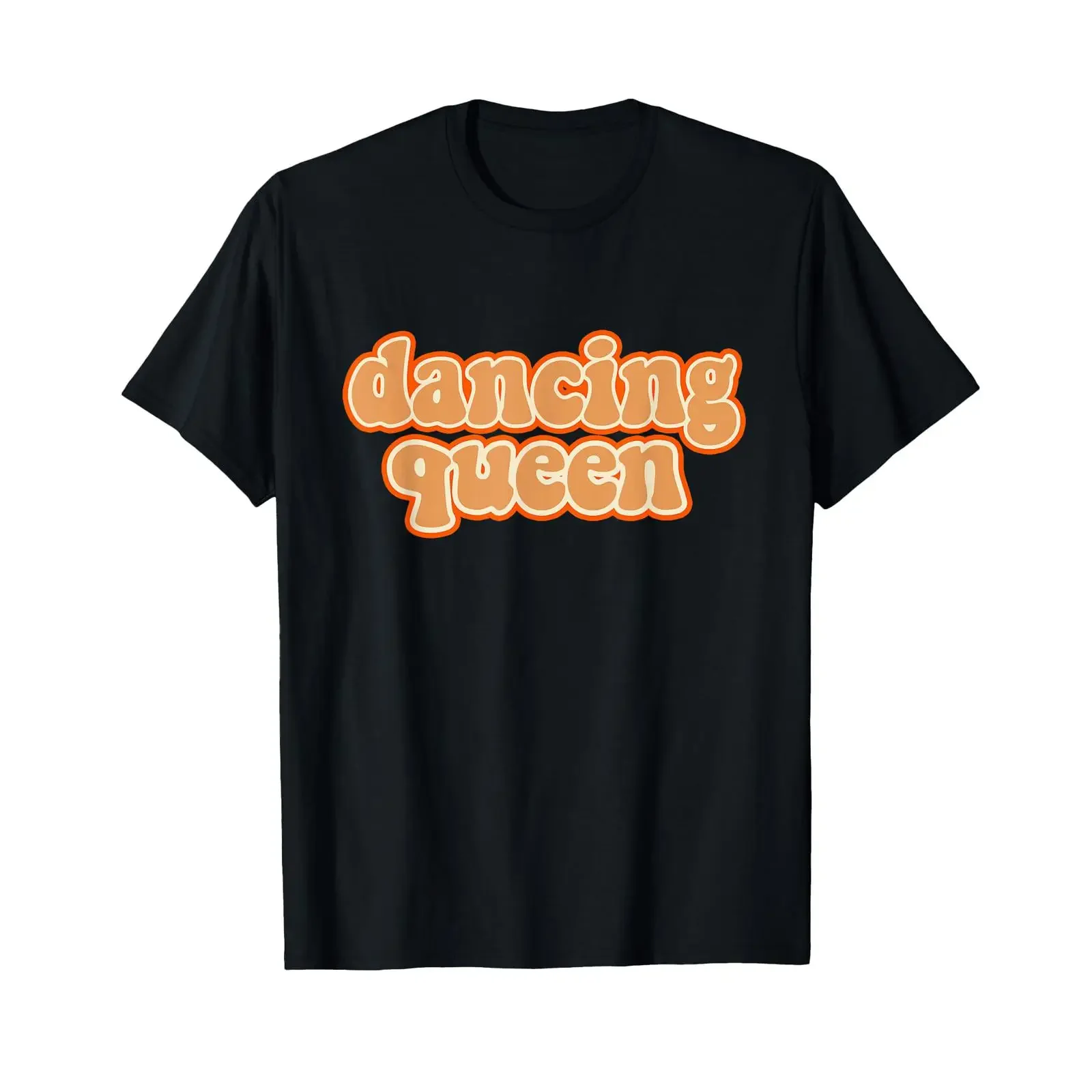 Dancing Queen T Shirt Vintage 70s vintage Washed fashion Slightly graphic Comfortable Versatile streetwear Stylish homme Unisex
