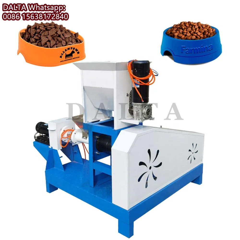 40-250 kg/u Schroef Drijvende Visvoer Pellet Machine Dier Hond Kat Vogelvoer Puffende Molen Extruder met Verschillende Capaciteit