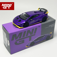 MINIGT 1:64 Huracan STO Viola Pasifae purple alloy car model 746