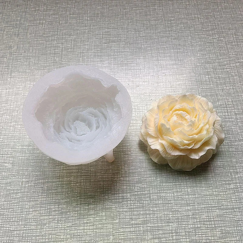 Silicone Cake Mold Chocolate Soap Making Tools Candle Mould Embossed Flower Bloom Aromatherapy Candy Handmade Wedding Decoration