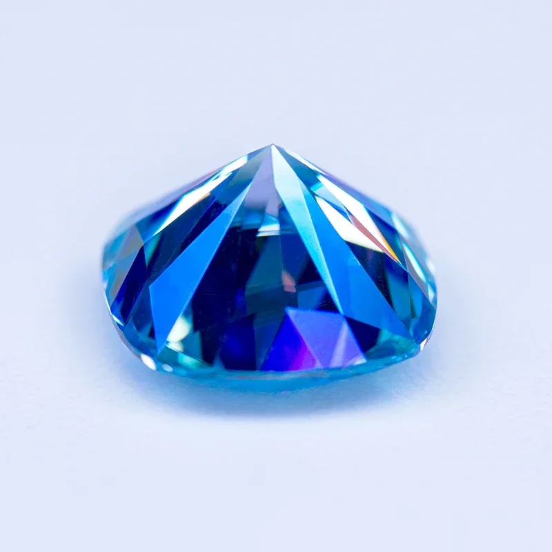 Moissanite Stone Ice Blue Color Cushion Cut Gemstone Lab Created Diamond for Women Jewelry Making Materials with GRA Certificate