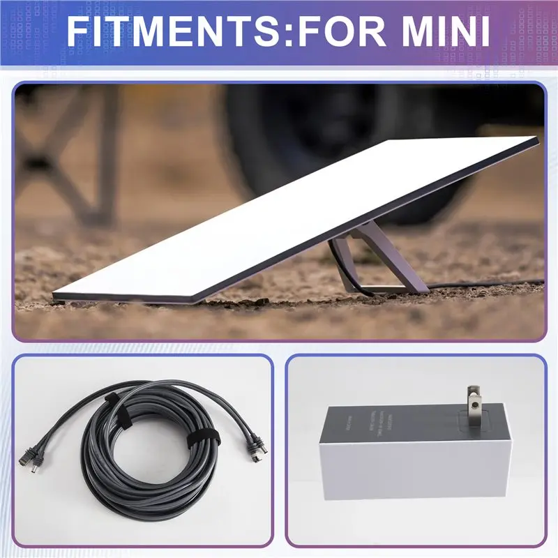 A92Z 2-In-2 Data/Power Extension Cable For Starlink Mini For DC Fast Charging US Plug