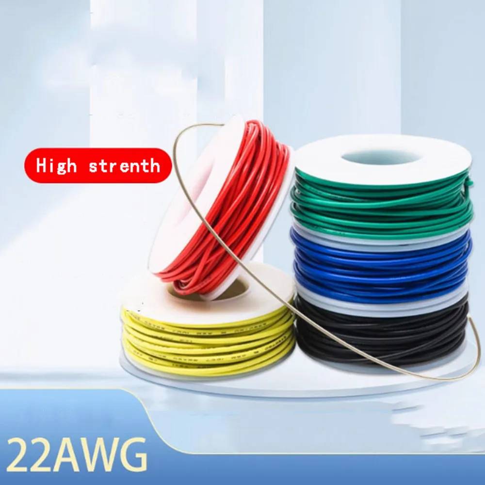 22AWG hard core boxed Electronic OK wire Tinned copper circuit board PCB jumper soldering connection fly wires 5 color Cable DIY