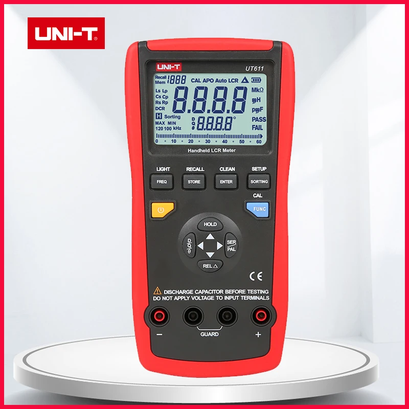 UT611 UT612 UNI-T LCR Digital Bridge Capacitance Meter Multimeter Resistance and Inductance Instrument Frequency Test LCD A447