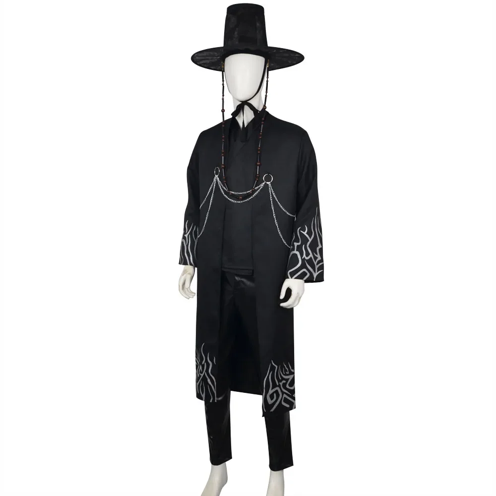 男性用ロールプレイ小道具パーティーコスプレ衣装セット-k-pop-デーモンハンターズ-サガ-ボーイズ-ジヌ-漫画アニメステージパフォーマンス衣装