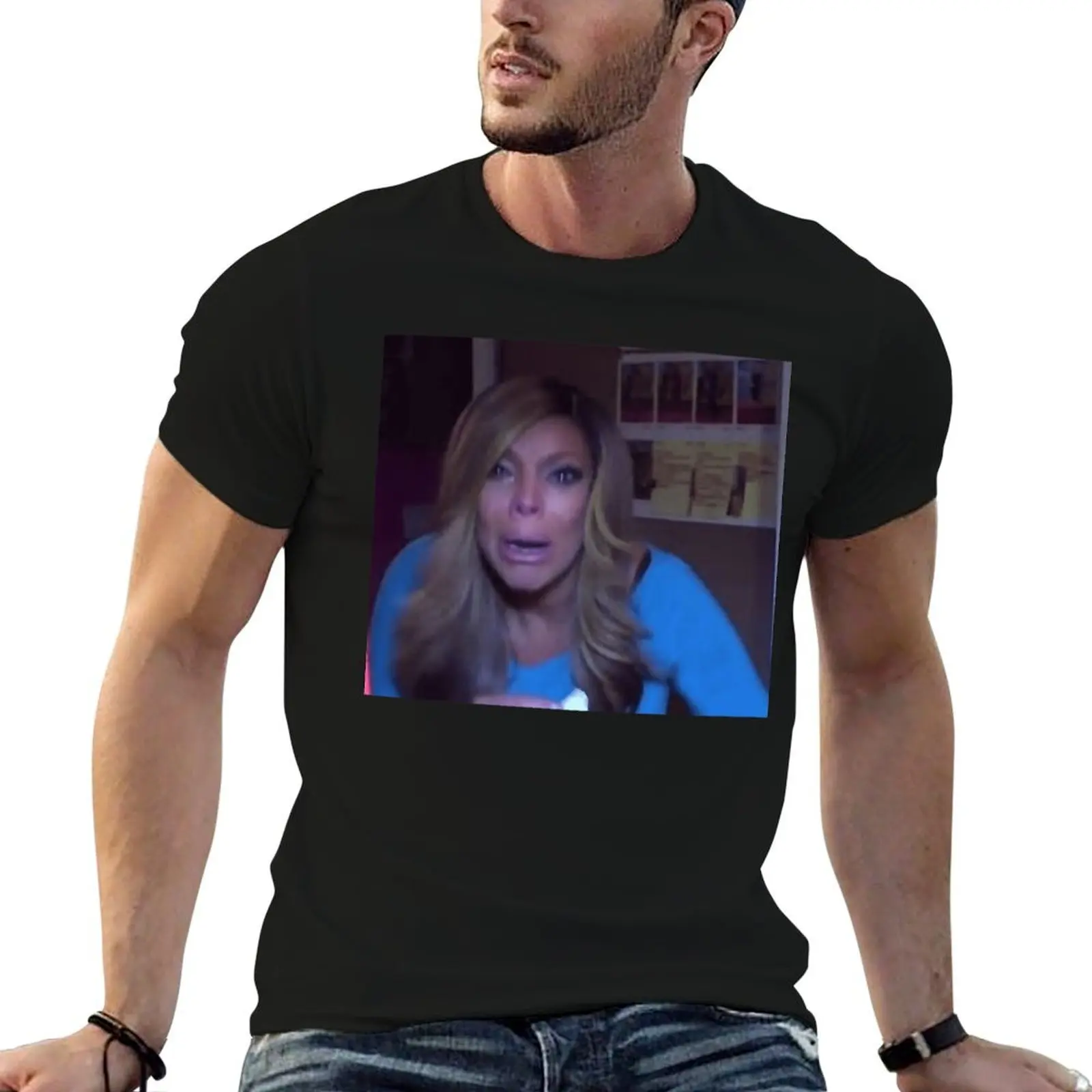 wendy williams, reaction T-Shirt Sports Casual Breathable Tee Shirt