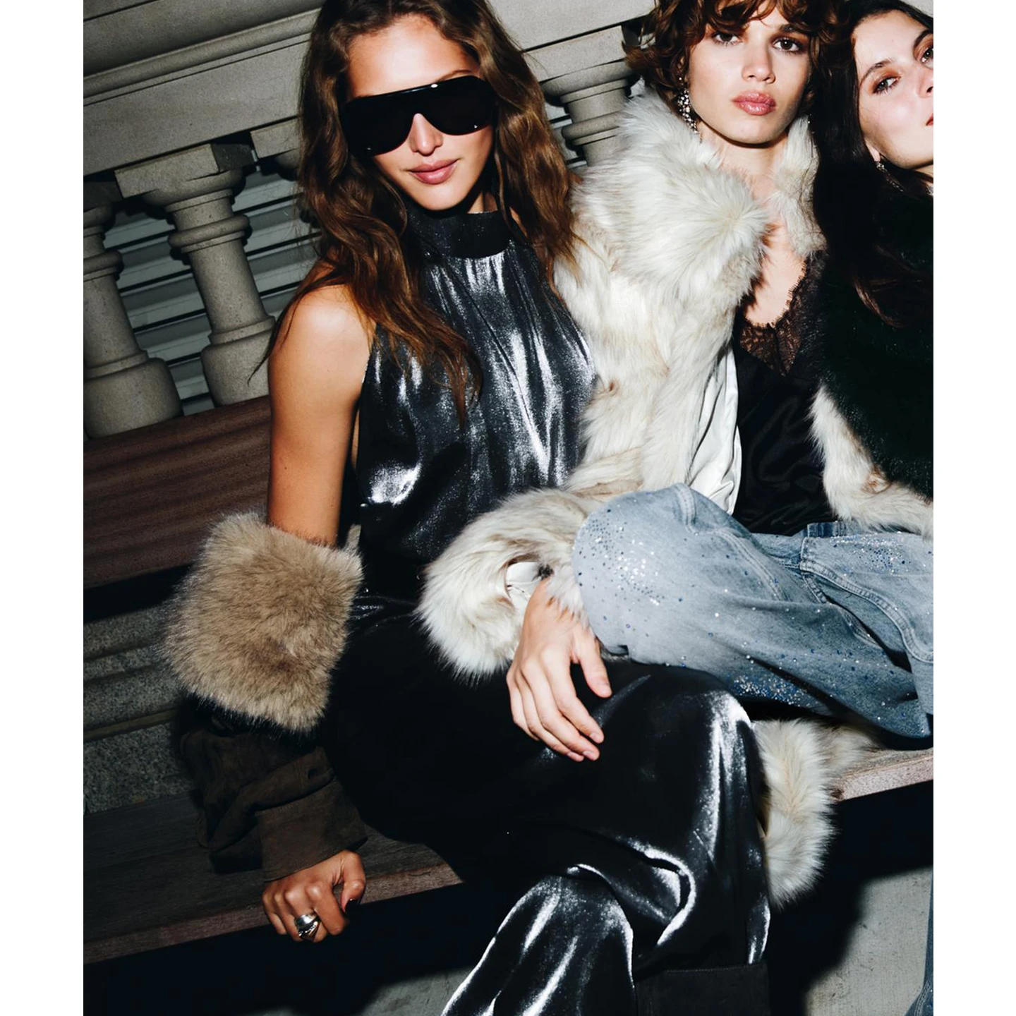 Winter New Women's Svel Ne Hanging Long One-Piece Pants Full of Layers Skirt Wide Leg Street Sle mid Waist Polyeste...