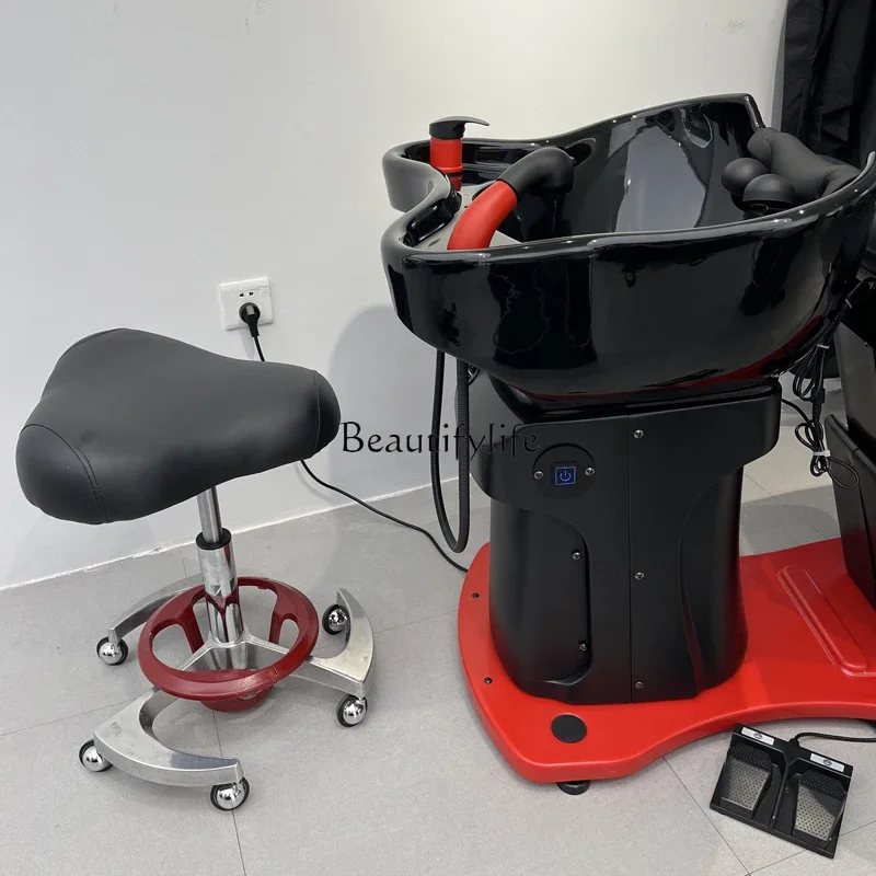 Health Therapy Electric Lifting Shampoo Chair Rotating Sitting Japanese Semi-Full Lying Flushing Bed