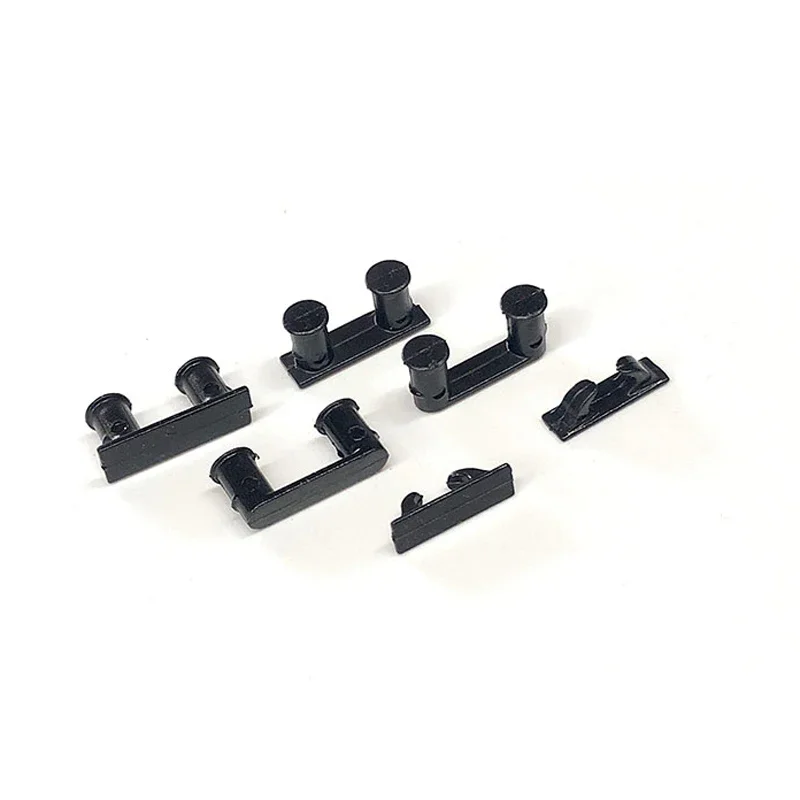 

10PCS ABS Fairlead Hook Bollard Column with Square/Round Bottom Length 14.5mm/14mm/12mm for DIY Simulation Model Ship Boat