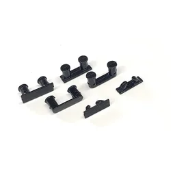 10PCS ABS Fairlead Hook Bollard Column with Square/Round Bottom Length 14.5mm/14mm/12mm for DIY Simulation Model Ship Boat