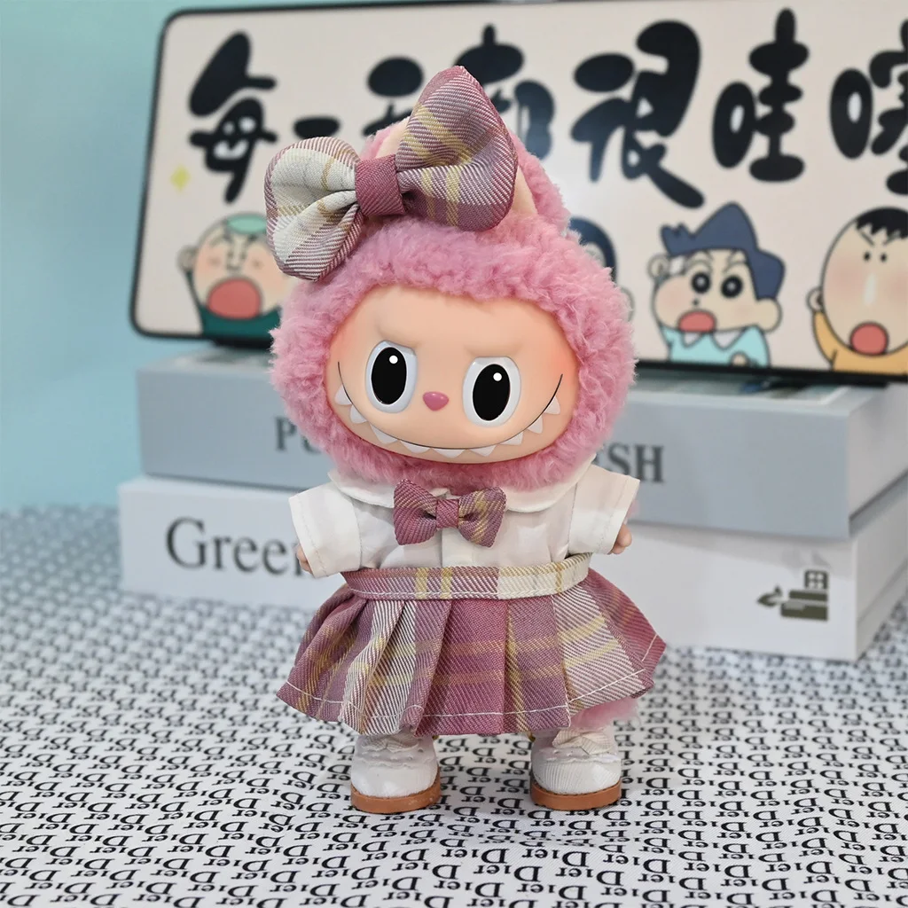 [Clothes only] one two, three generations labubu clothes 17cm pendant doll labu cloth doll clothes