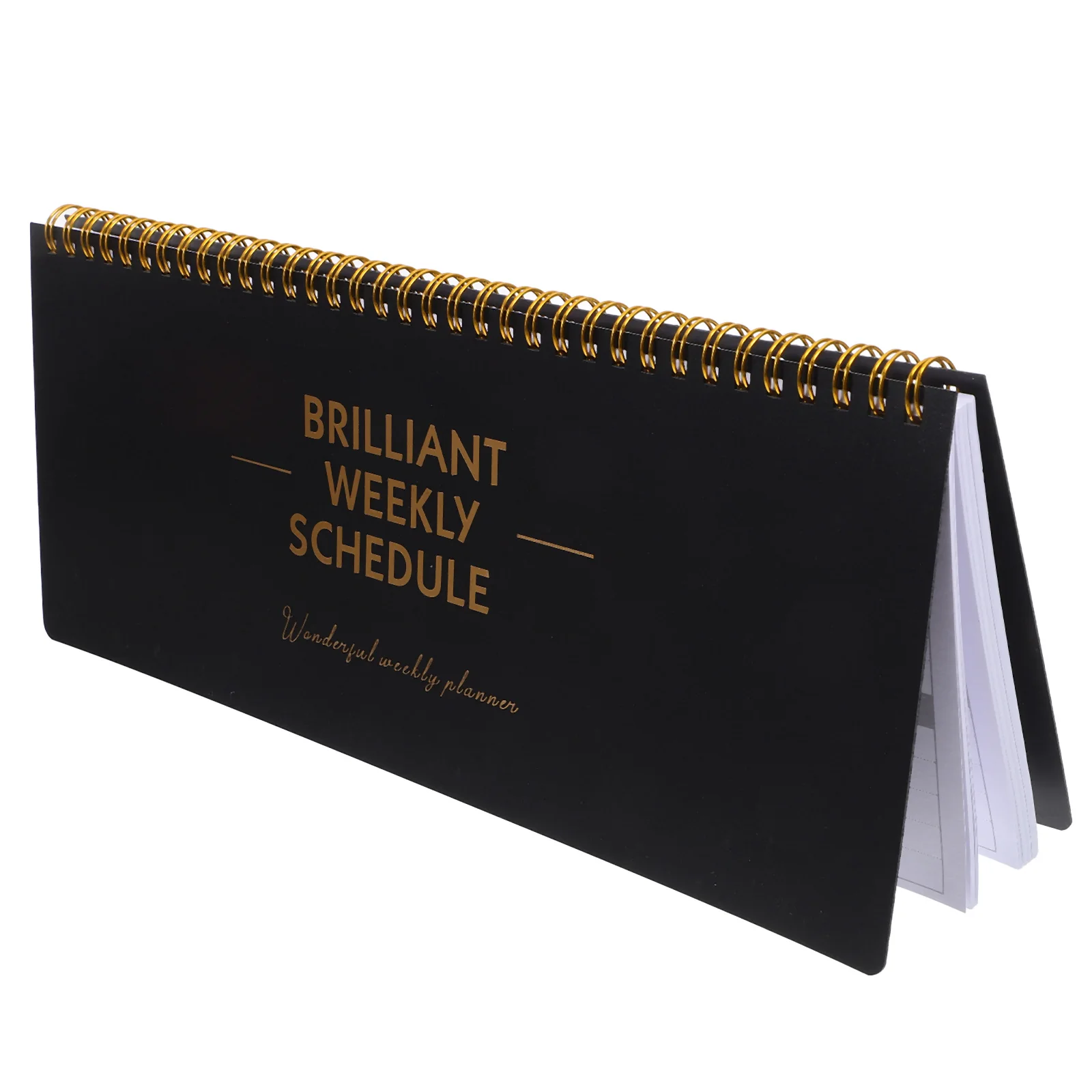 

Weekly Plan Note Notebooks English Schedule Daily Planner Notepad Convenient Coil