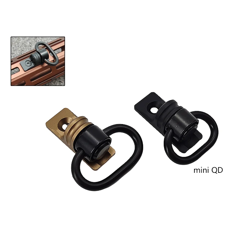 Outdoor Tactical Swivel Sling Buckle QD Mounting Base MLOK Ring Portable Rope Strap Fixing Base Hunting Accessories