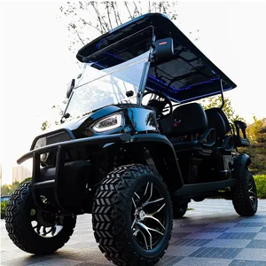 عربة الجولف على الطرق الوعرة عربة عربات التي تجرها الدواب رفع الألواح الشمسية الكهربائية 2 مقعد 2 مقاعد 4 عجلات مصنع حسب الطلب أفضل 10 مبيعات لعربات الجولف المستعملة - رقم 4