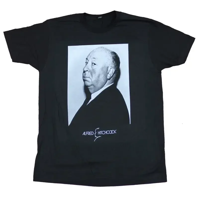 Alfred Hitchcock Adult New T Shirt Classic B White Profile Photo