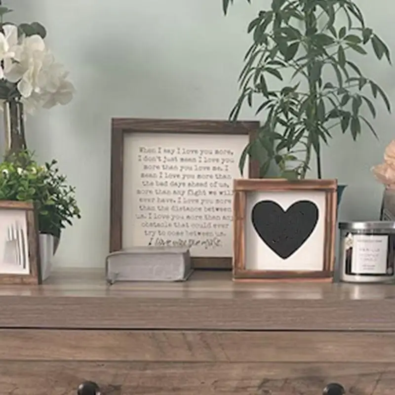 Inspirational Signs for Desk Desktop Wooden Signs Decor Natural Rustic Charm Inspirational Desk Sign for Bookshelf Work Area