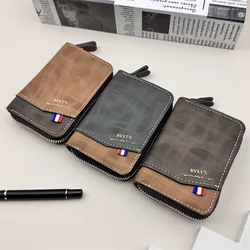 2025 New Multifunctional Zipper Card Holder Case Clip Multi Pu Leather Large Capacity Card Bag for Men Women