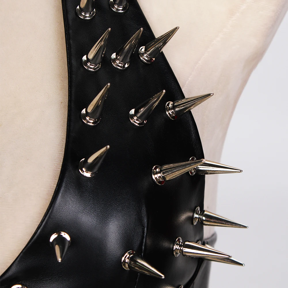 Goth Top Y2K Clothes Women's Tanks Emo Clothing Gothic Boho Tops with Spikes Punk Rock Teens Festival Spiked Bra Grunge T Shirt 10 S6ea9b62c76904d0fb3c92873a483d3030