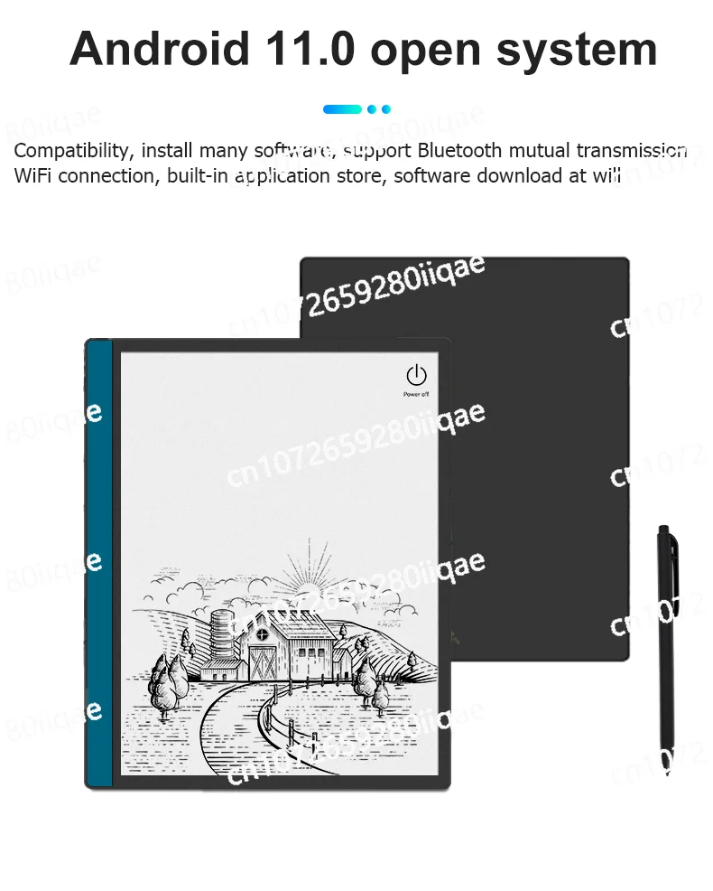

2024 точечное 10,3-дюймовое электронное устройство с Android 11, цифровая бумага для делового образования, устройство для чтения электронных книг, дисплей E-Ink, электронное устройство