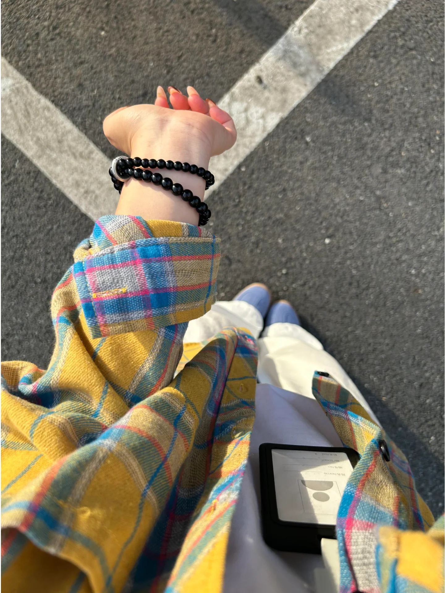 

Retro American Plaid irt Long Sve ex Autumn Layering Inner Wear CleanFit Open Cardigan Couple's Outerwear