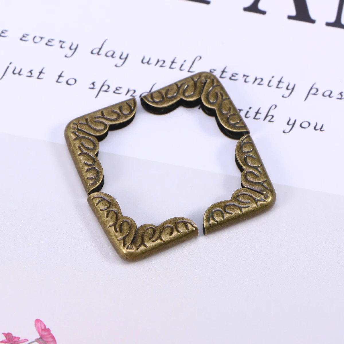 

20 Pcs Hardware Bag Corner Protection Scrapbooking Accessories Notebook Metal Protectors File Notebooks