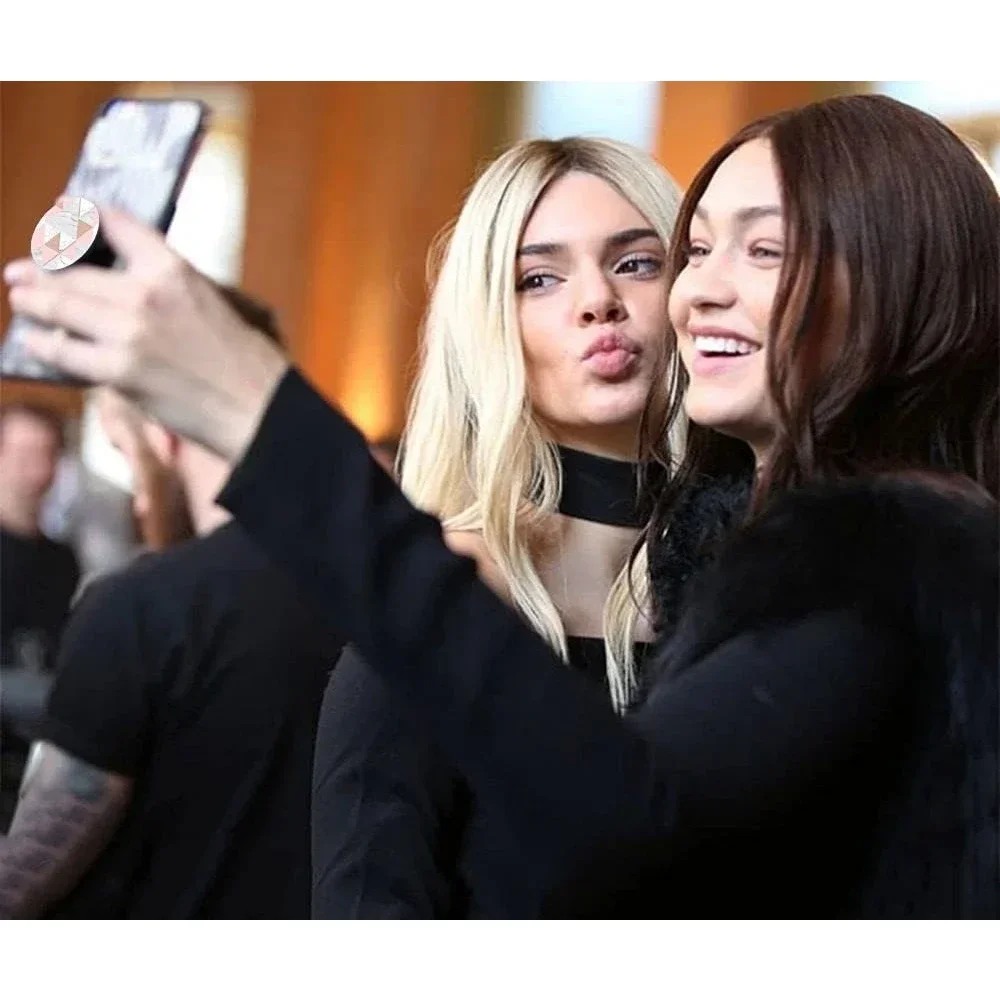 4 Pack Cell Phone Stand，Multi-Function Cellphone Foldable Finger Grip Holder  - Pink Ombre White Marble Rose Gold Kiss Lip